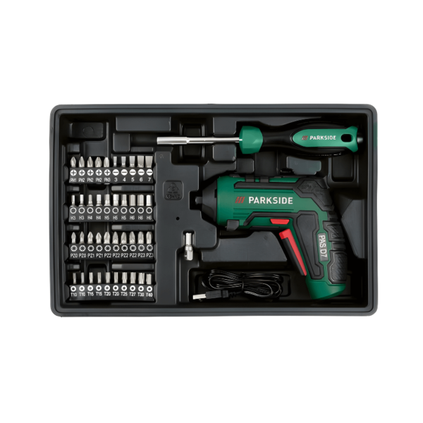 PARKSIDE® Mallette à outils avec tournevis sans fil PWBM A1 – 92 pièces - Afbeelding 2