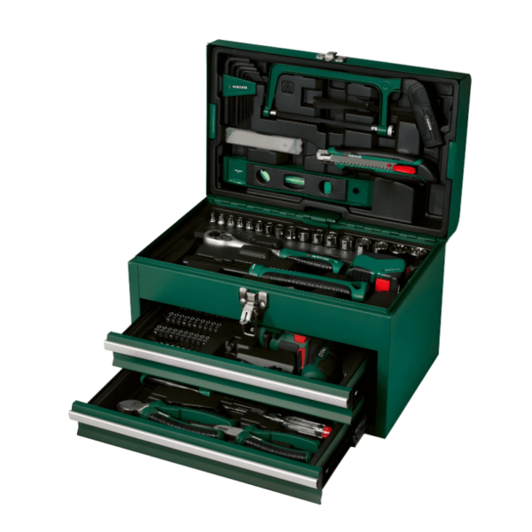 PARKSIDE® Mallette à outils avec tournevis sans fil PWBM A1 – 92 pièces